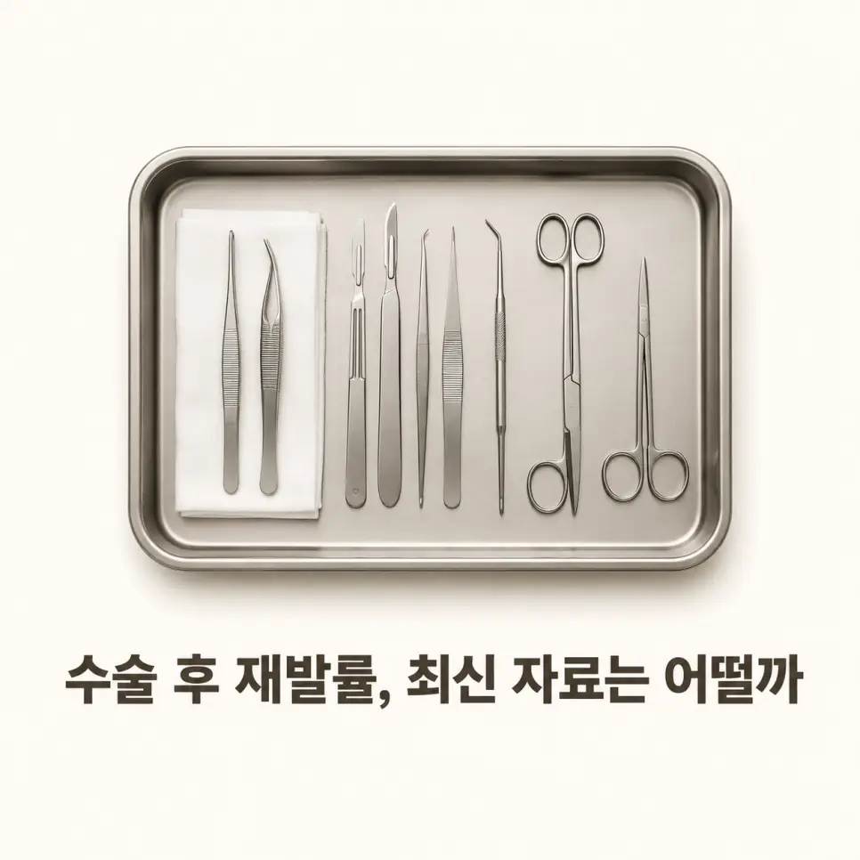 코물혹 수술 후 재발률 최신 자료