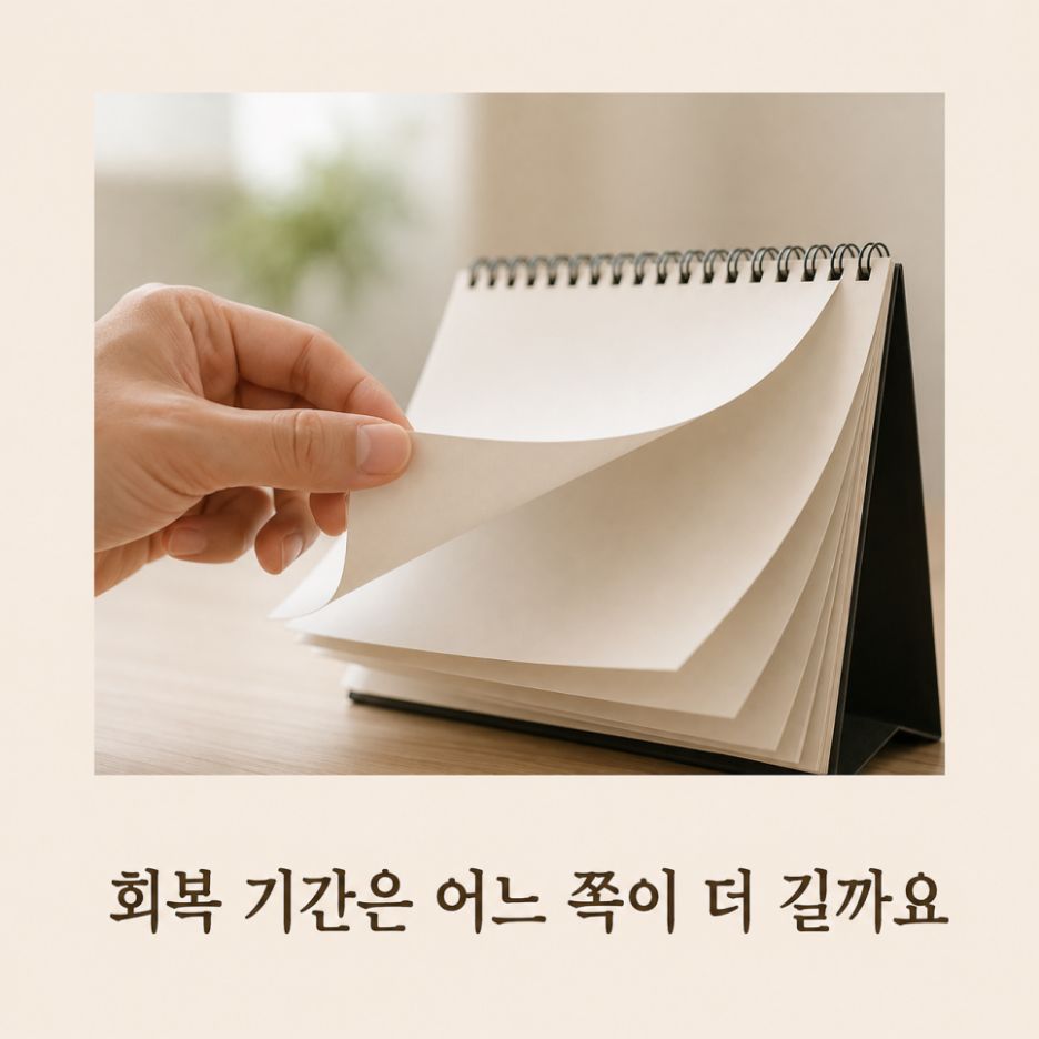 회복 기간은 어느 쪽이 더 길까요