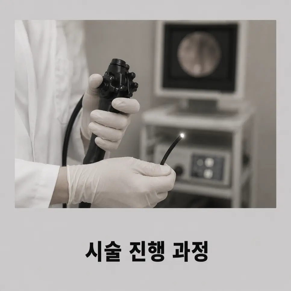 코물혹 비수술 시술 통증에 대한 설명